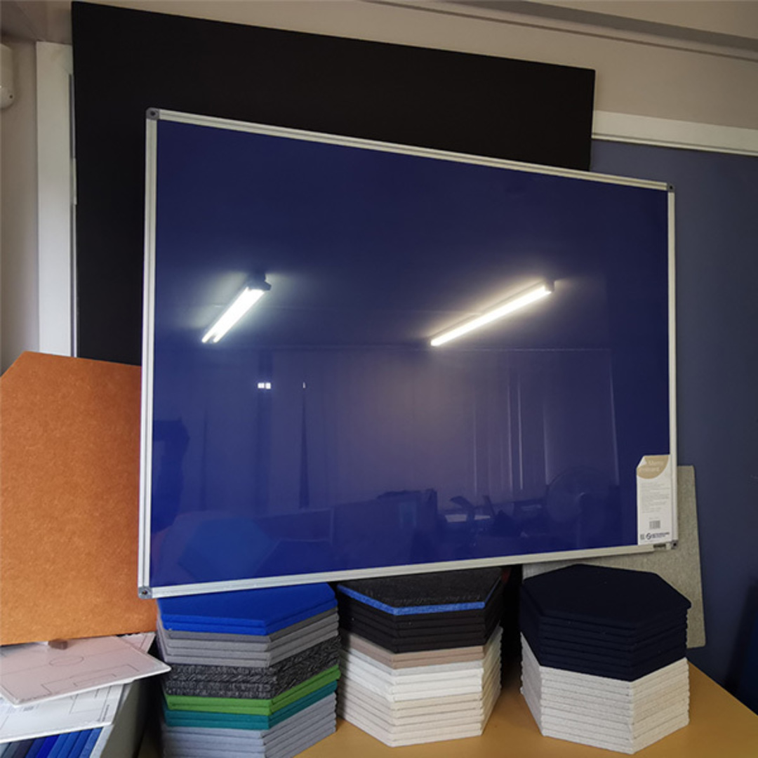 Pinboard | Aluminium Frame | 900 x 1200mm | Felt Blue image 2